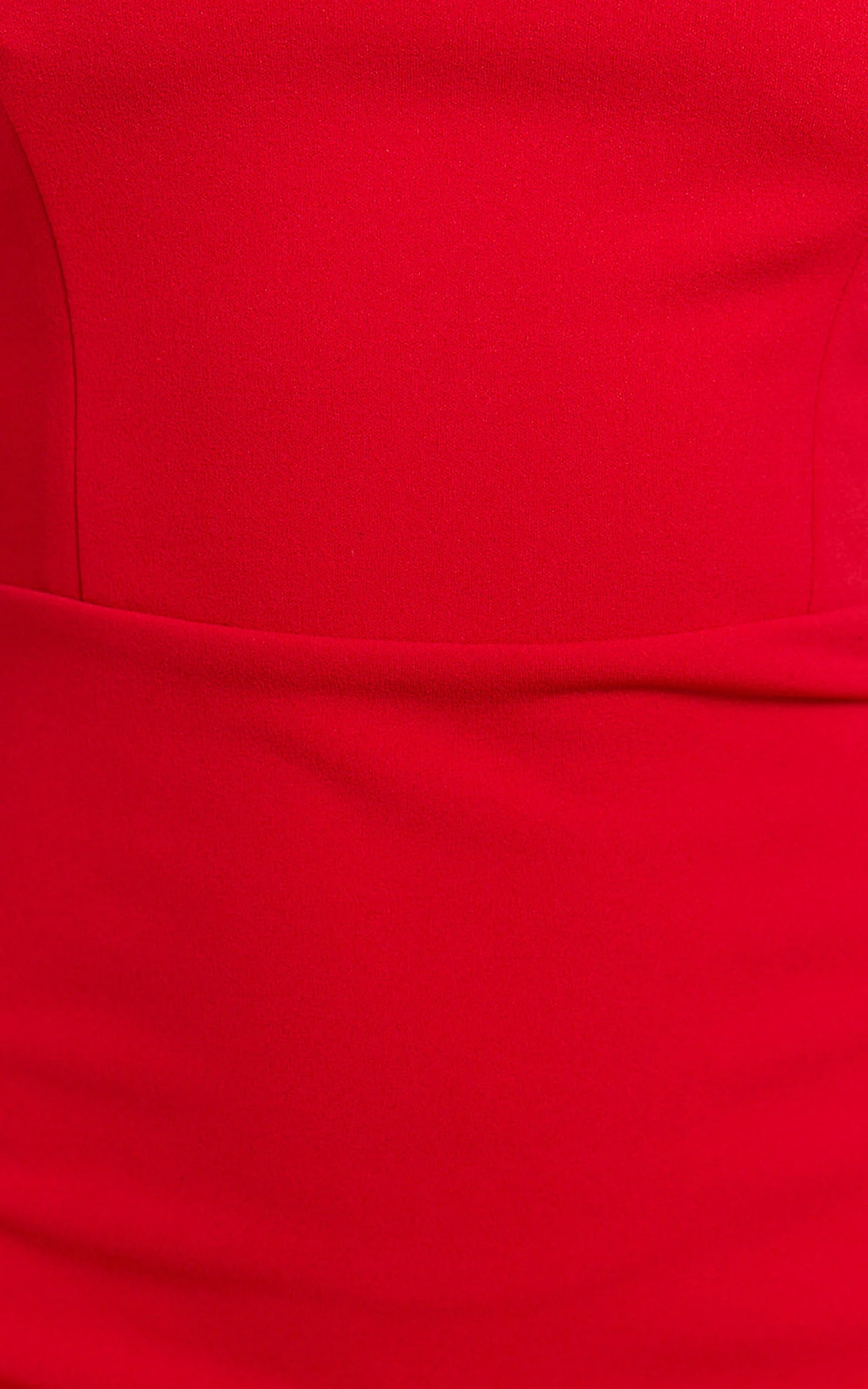 Salome Midi Dress Halter Neck Column Dress in Red