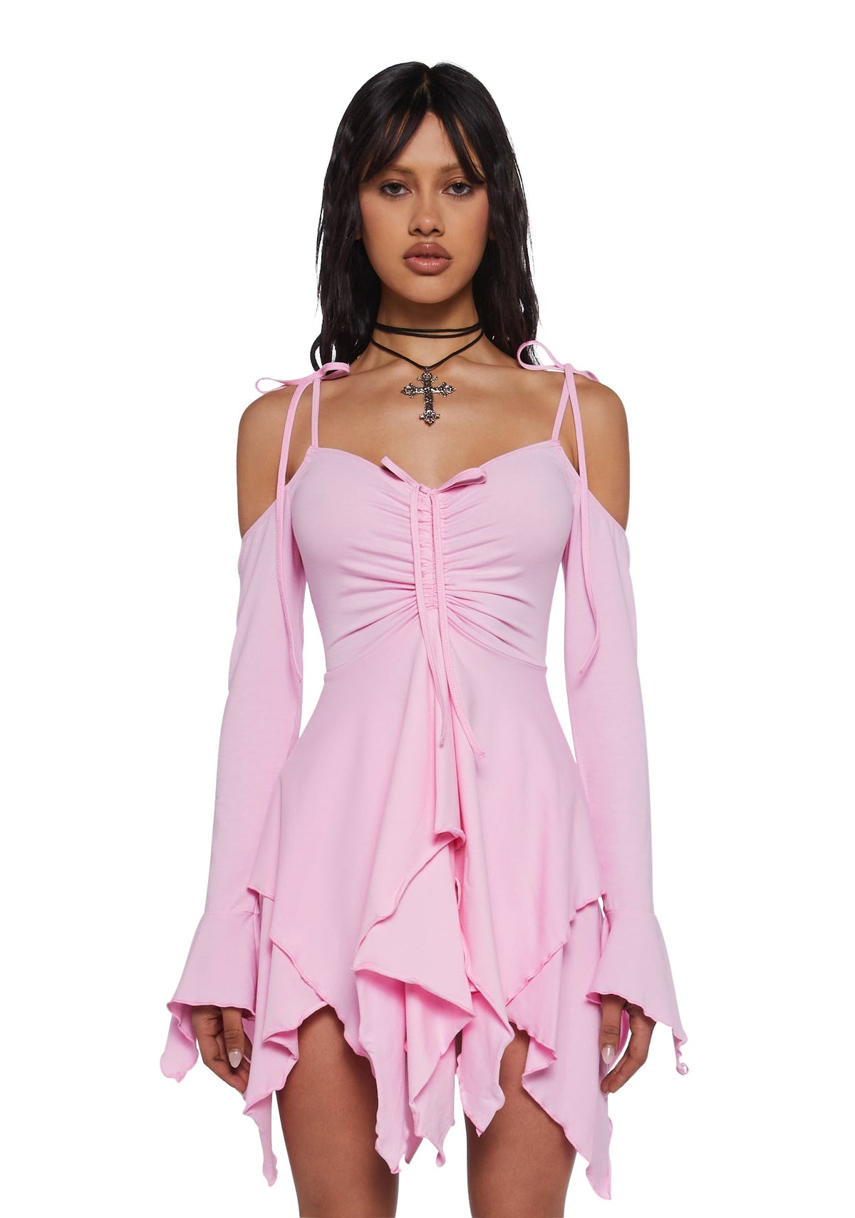 F is For Fairies Handkerchief Dress - Pink