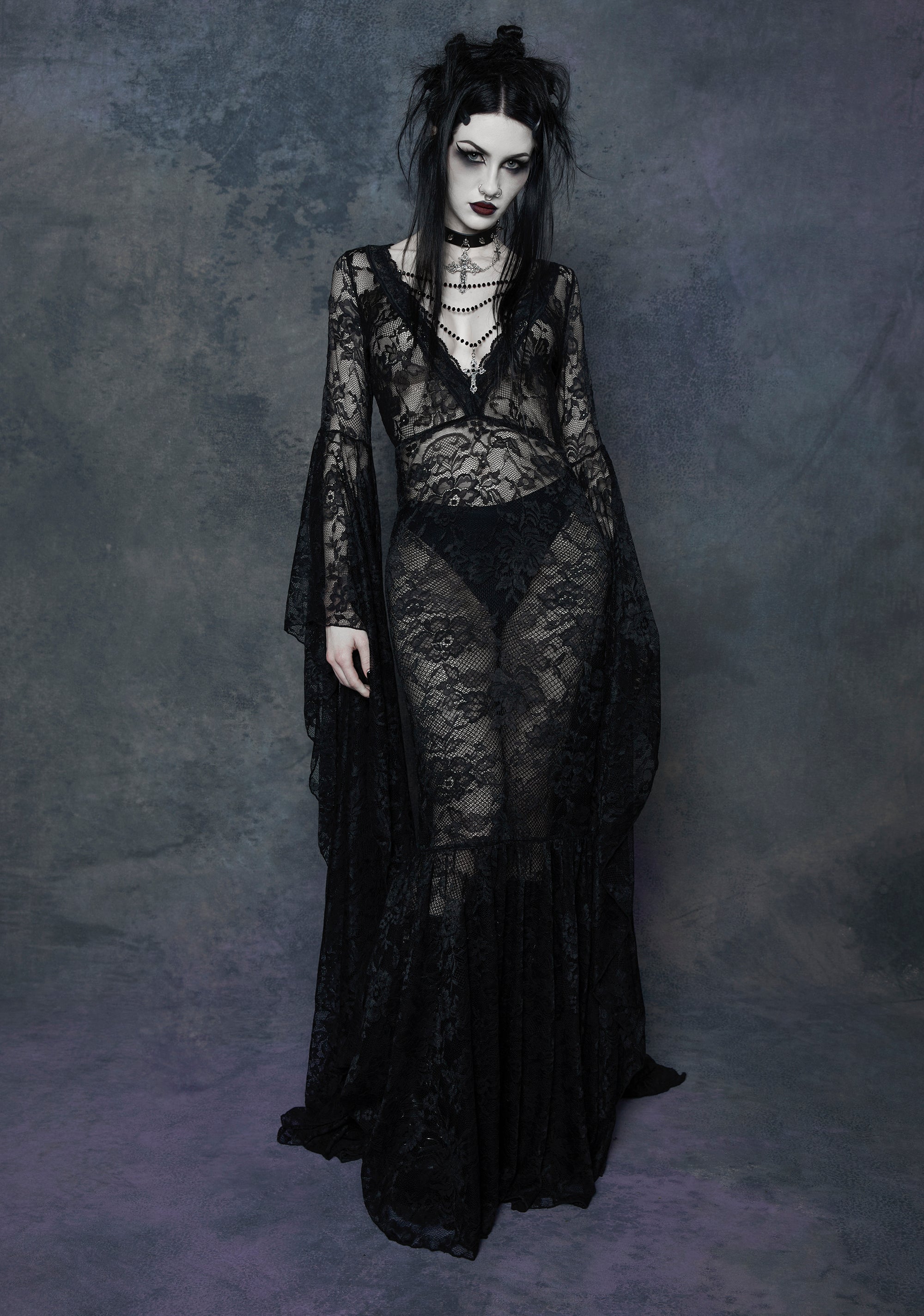 Gothic Grand Affair Maxi Dress