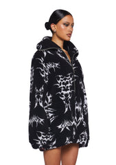 Ciphered Up Sherpa Jacket - Black