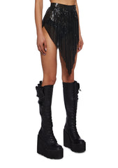 Futurism Flash Mini Skirt