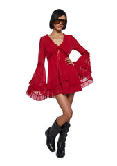 Real Divinity Mini Dress - Red