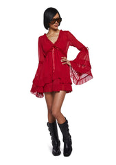 Real Divinity Mini Dress - Red
