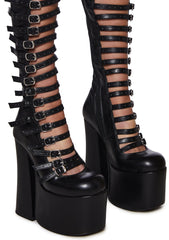 Thigh High Hardcore Dazzle Platform Boots