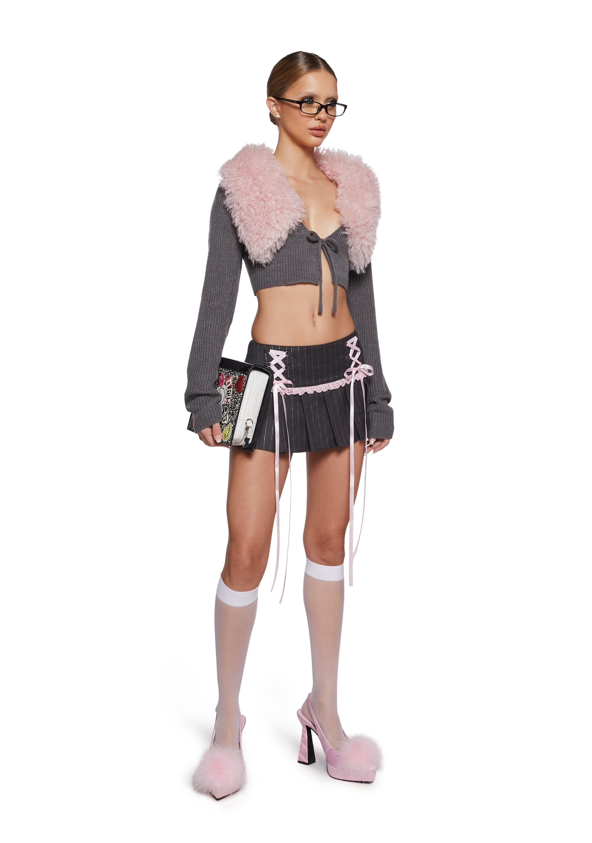 Fictional Flames Mini Skirt